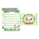 Lote De Papel Papéis De Carta Importado Do Japão Snoopy 12