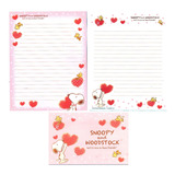 Lote De Papel Papéis De Carta Importado Do Japão Snoopy 5