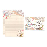 Lote De Papel Papéis De Carta Importado Do Japão Snoopy 7