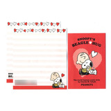 Lote De Papel Papéis De Carta Importado Do Japão Snoopy 9