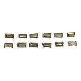 Lote De Topázio Imperial Baguete 4 5mm X 2 5mm 12 Pedras 