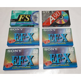 Lote Fita Cassete Sony Emtec Tdk 6 Fitas Lacradas