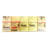 Lote Grafite Mina Pentel 0 5mm 05 Caixa Com 12 Tubos