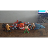 Lote Imaginext Avião Tubarão E Quatro Bonecos