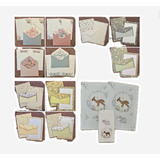 Lote Importado Com 26 Papéis De Carta 13 Envelopes