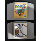Lote Jogos Nintendo 64 N64 Yoshis Story Power League 64 Japa