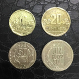 Lote Moedas Peruana 10, 20 E 50 Cêntimos E 1 Nuevo Sol #40