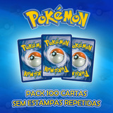 Lote Pack 100 Cartas Pokémon Pacote
