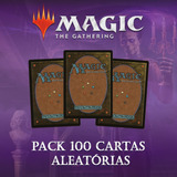 Lote Pack Magic 100 Cartas Aleatórias Comuns preto 