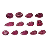 Lote Pedra Natural Rosa Turmalina Rubelita Facetada