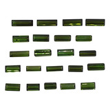 Lote Pedra Natural Turmalina Lapidada Cor Verde