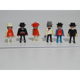 Lote Playmobil 6 Bonecos Modelos Variados