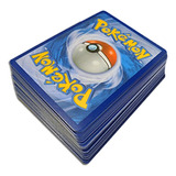 Lote Pokémon 50 Cartas 3 Moedas Aleatórias Brinde