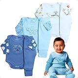 Lote Roupa Body Manga Longa Bordado Calça 6 Pçs Bebe Menino Menino P