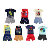 Lote Roupa Infantil Atacado 07 Conjunto Bebê Menino Sortidos