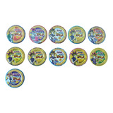 Lote Tazos Metal Yugioh Elma Chips 11 Unidades No1 Incluso