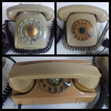 Lote Telefone Antigo De Mesa Ericson / Telebras 3 Unidades