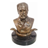 Louis Pasteur Busto Antigo Em Bronze