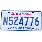 Louisiana Original Placa Metálica Carro Eua Usa Americana