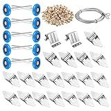 Lounsweer Conjunto De Dobradiças De Rolo De Porta De Garagem Peças De Substituição De Corda De Fio De Parafuso Peças De Substituição De Nylon Azul Rodas De Porta De Garagem Silenciosas De Alta Carga 6200RS Kit De Ajuste De Rolo De Vedação Para Portas De 40 6 X 17 78 Cm 45 7 X 17 78 Cm