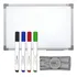 Lousa Branca Média 90x60 Quadro Branco 4 Canetas 1 Apagador