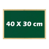 Lousa Escolar Quadro Verde 40x30cm Madeira Decoração Recado