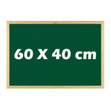 Lousa Escolar Quadro Verde 60x40cm Madeira Decoração Recado