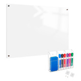 Lousa Grande Escritorio Quadro Acrilico Suporte Apagador