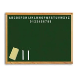 Lousa Infantil Alfabeto Quadro Negro 30x40cm Giz E Apagador