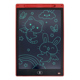 Lousa Mágica Infantil 12 Polegadas P Desenhar Tablet Lcd Hc Cor Vermelha