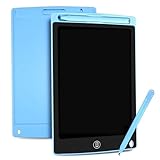 Lousa Mágica Infantil Digital 8 5 Polegadas LCD Mais Caneta De Desenho Tablet Escrita Colorida  Azul 