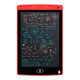 Lousa Mágica Infantil Lcd Tela 12 Polegadas Tablet Desenhar Cor Vermelha