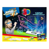 Lousa Mágica Óculos 3d Brinquedo Infantil Educativa Desenho