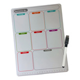 Lousa Magnética Calendario E Caneta Escreve Apaga Planner