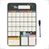 Lousa Magnética Planner Calendário Imã Recados Com Caneta