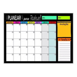 Lousa Organizadora De Rotina Semanal Mensal 40x60 Planejar