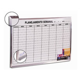 Lousa Planejamento Semanal Quadro Branco 90x60 Planer Semana
