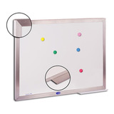 Lousa Quadro Aluminio Magnético Moldura Escrever Aviso Lembrete 80x100cm