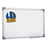 Lousa Quadro Branco 100x70cm Moldura Soft Alumínio Caneta