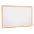 Lousa Quadro Branco 70x50cm Moldura Madeira Soft