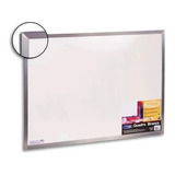 Lousa Quadro Branco 80x60 Moldura Em Alumínio Para Paredes