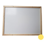 Lousa Quadro Branco Moldura De Madeira 50x70 Não Magnetico