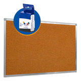 Lousa Quadro Cortiça 60x90cm Moldura Alumínio Alfinetes
