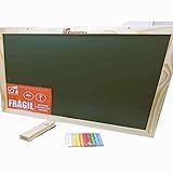 Lousa Quadro Escolar Verde 120x90 Moldura Em Madeira