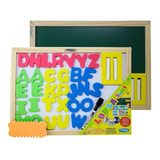 Lousa Quadro Magnético Abc Dupla Face 40x30cm Envio Full