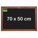 Lousa Quadro Negro 70x50cm Giz Mold Mad Escolar Decoração