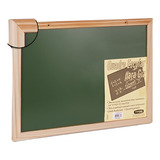 Lousa Quadro Negro verde Mold Madeira Apagador Giz Kit