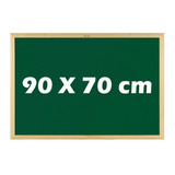 Lousa Quadro Verde 90x70cm Mold  Madeira Escolar Decoração