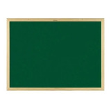 Lousa Quadro Verde Marcador Moldura Em Madeira 70x50cm