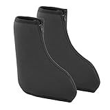 LoveinDIY 1 Par De Botas De Neoprene Patins Capas De Sapatos De Patinação No Gelo Preto Capas M